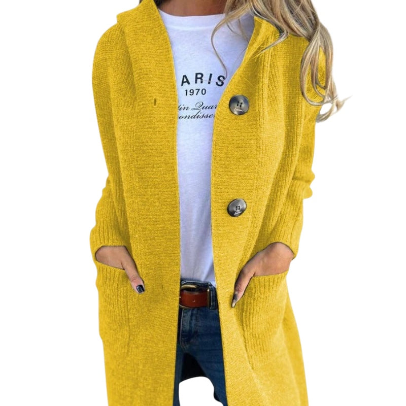 Vanessa | Eleganter langer Strickcardigan