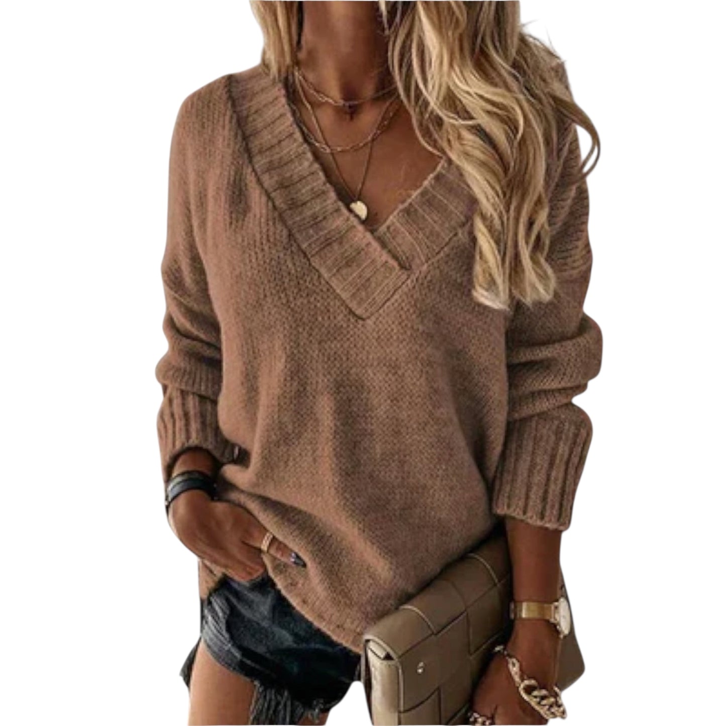 Liviana | Kuscheliger V-Schnitt Pullover