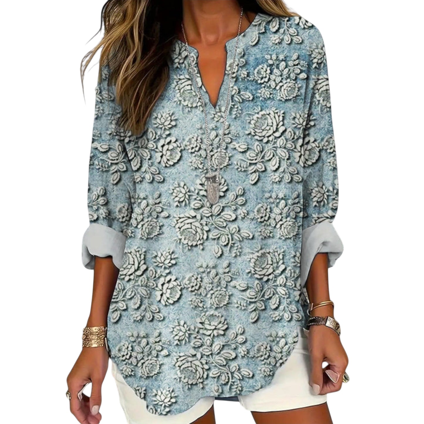 Alessiane | Bluse Mit Blütenprint