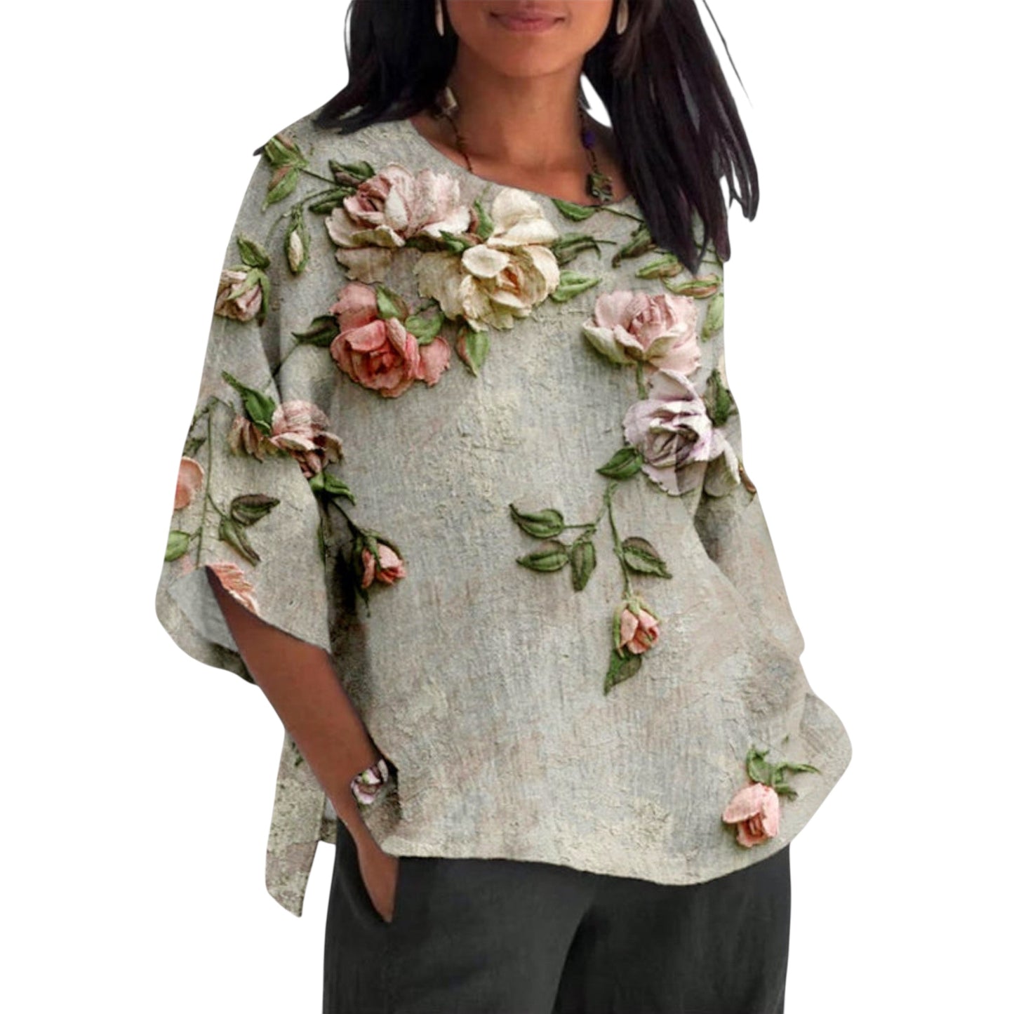 Seraphine | Top mit Blumendruck