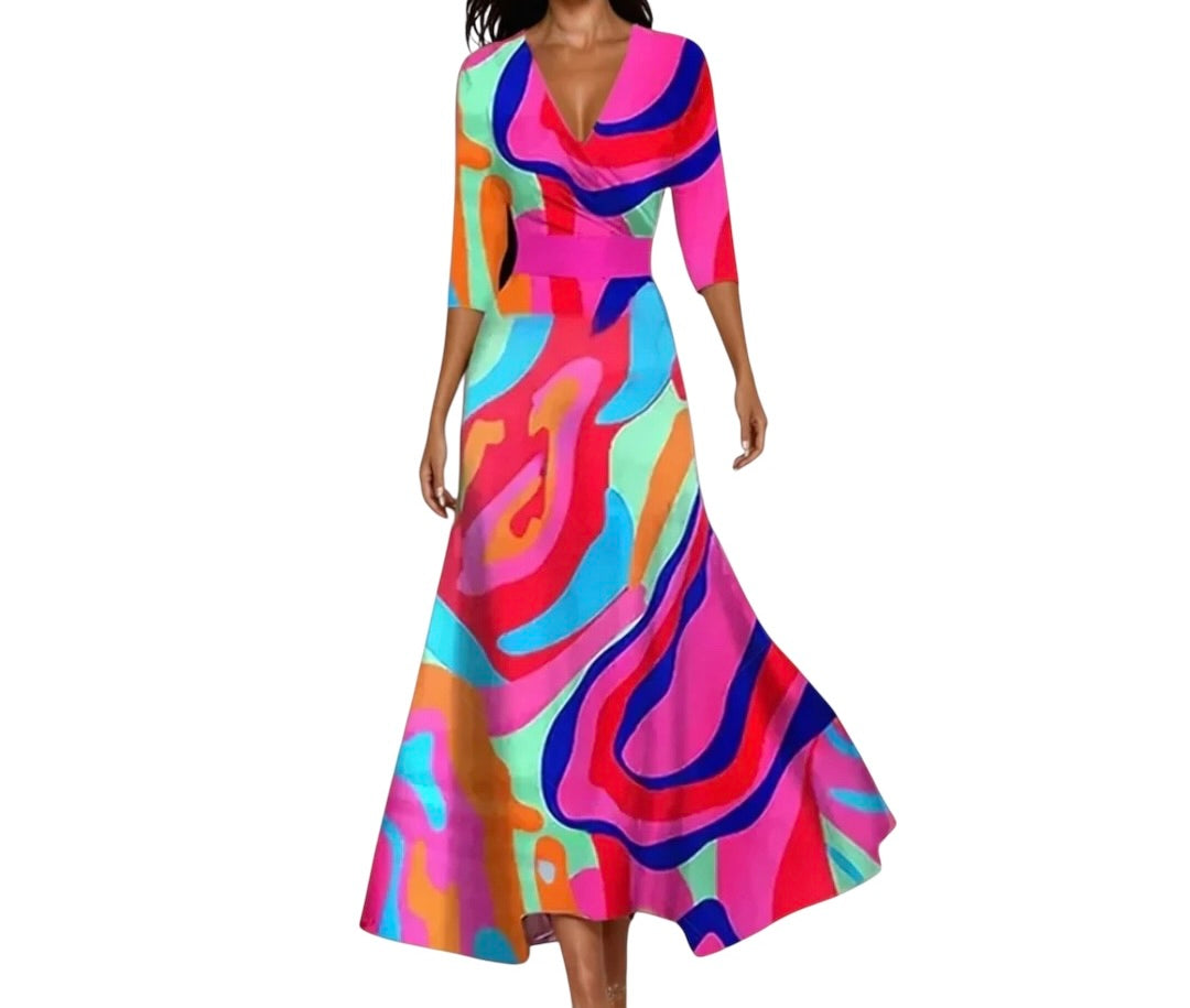 Regula | Luxuriöses Blumenkleid