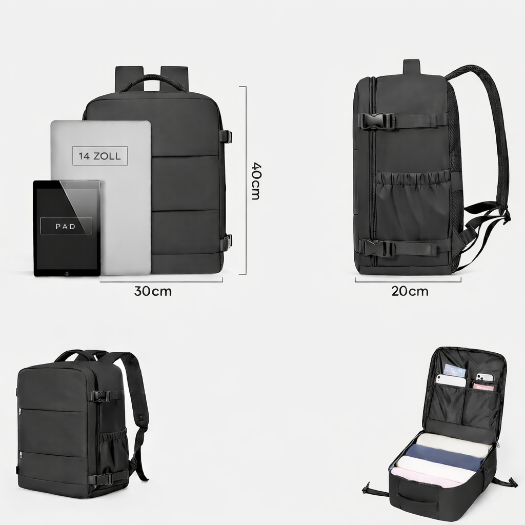 AeroPack | Ultraleichter Reiserucksack mit Vakuum-Kompressionssystem