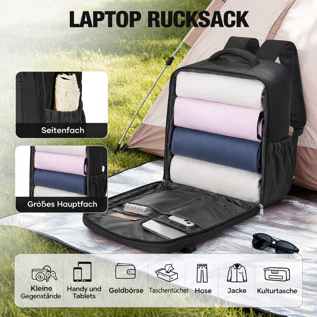 AeroPack | Ultraleichter Reiserucksack mit Vakuum-Kompressionssystem