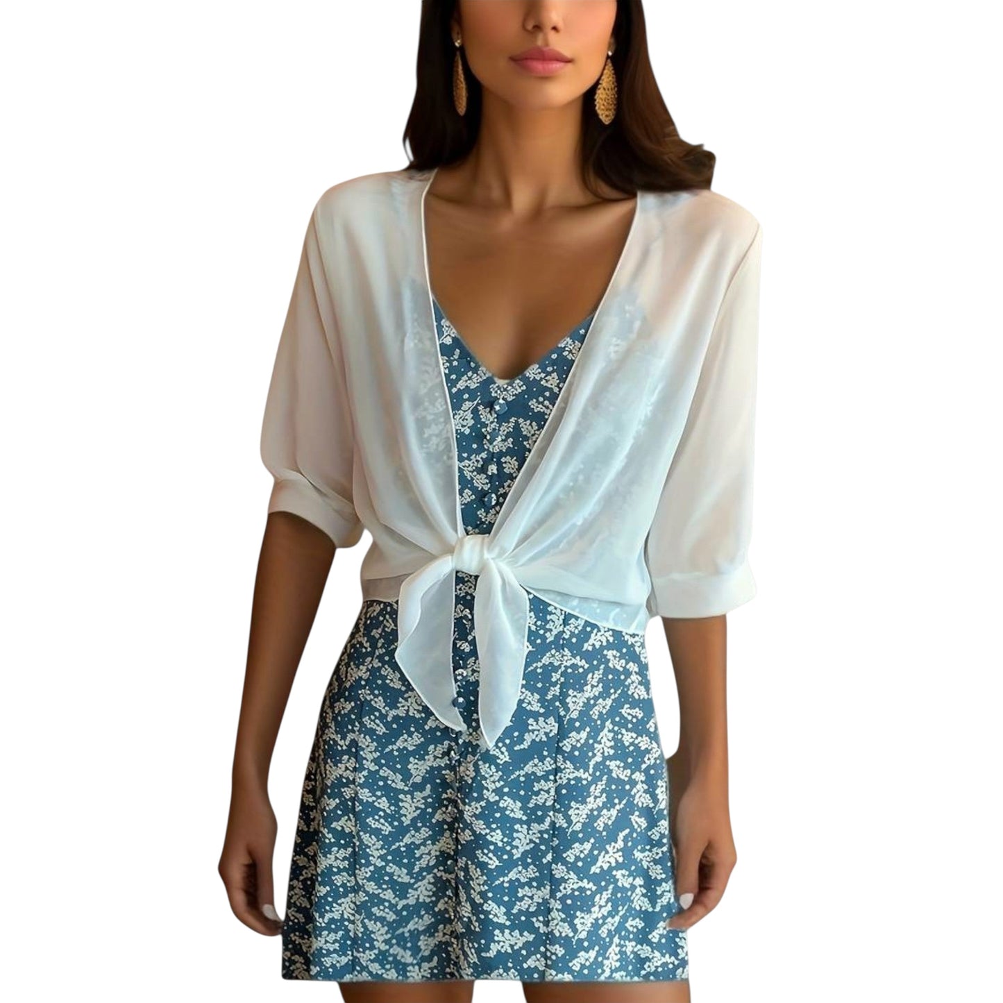 Lucelina | Bluse mit offener Vorderseite