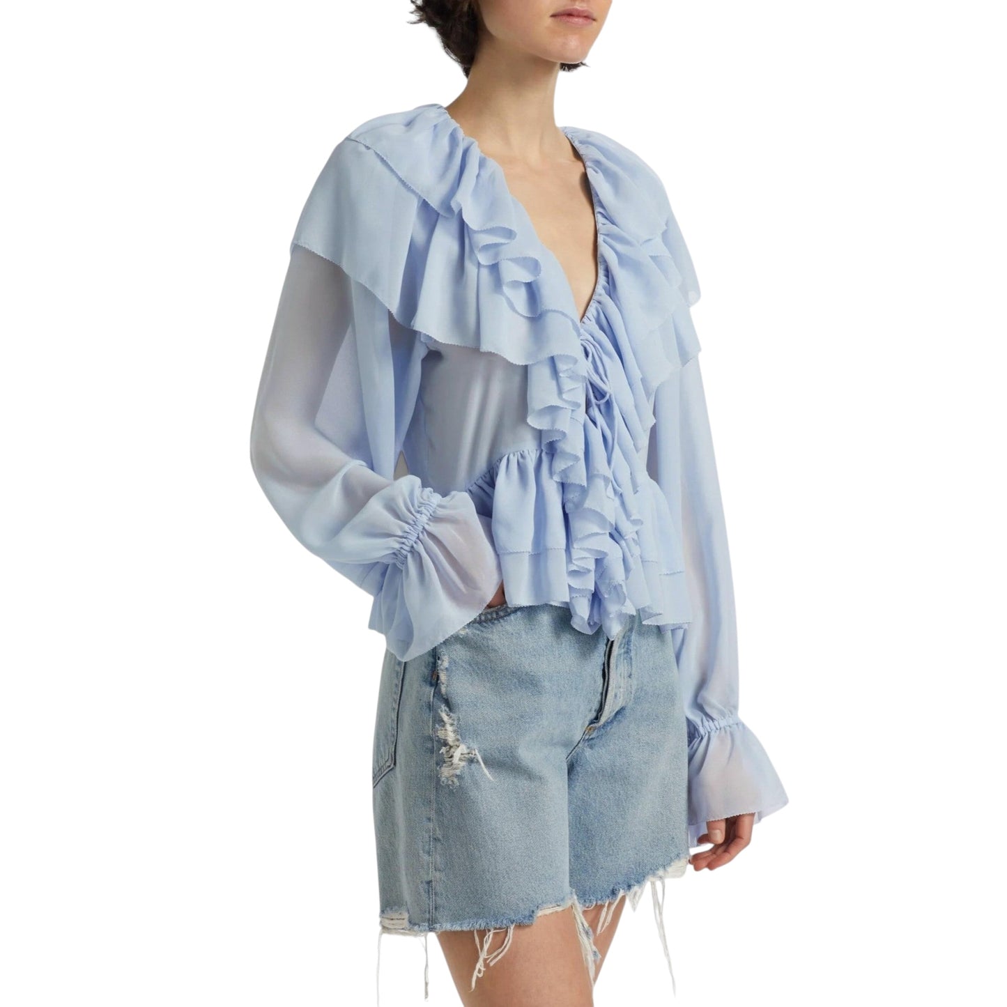 Celestina | Lässiges Rüschenshirt