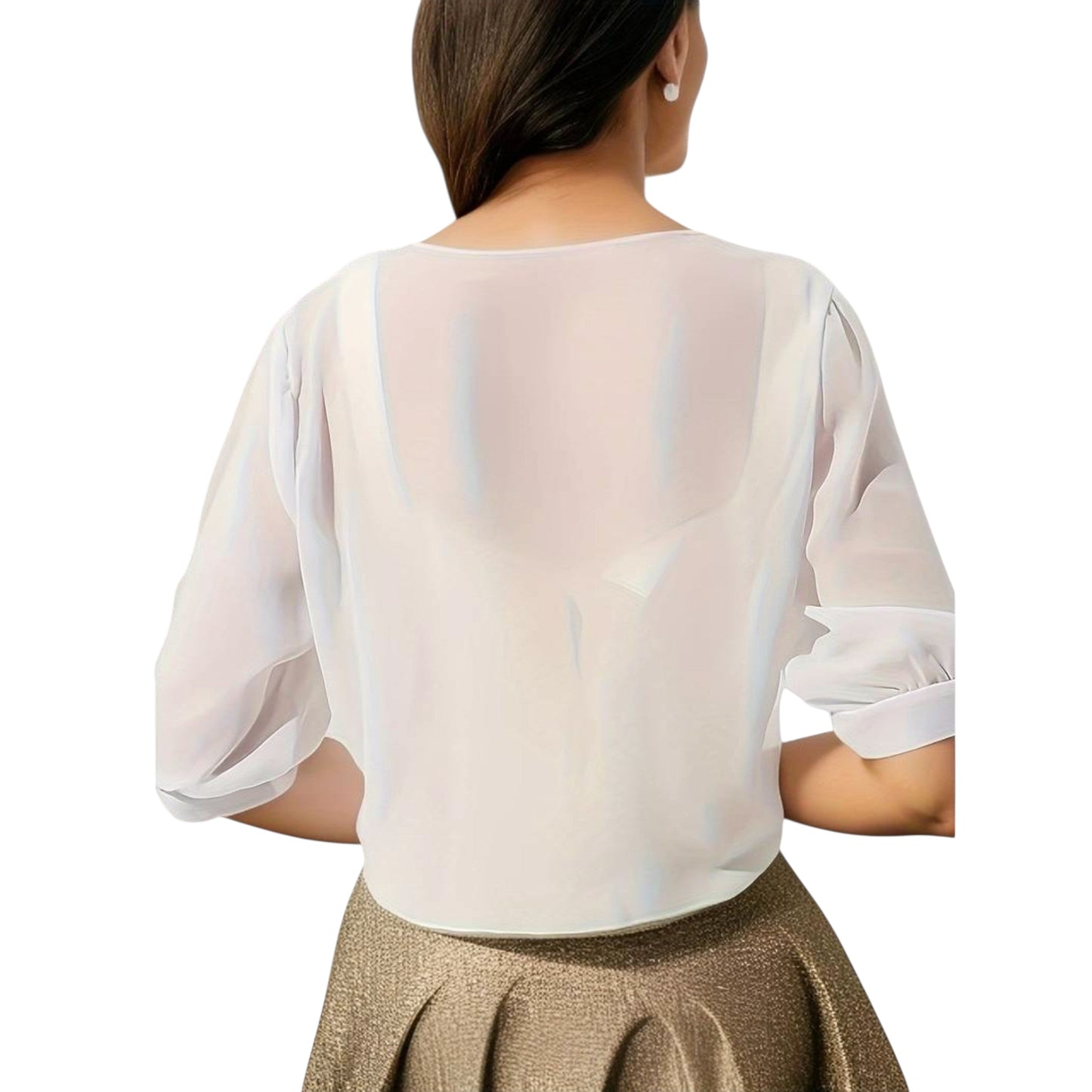 Lucelina | Bluse mit offener Vorderseite