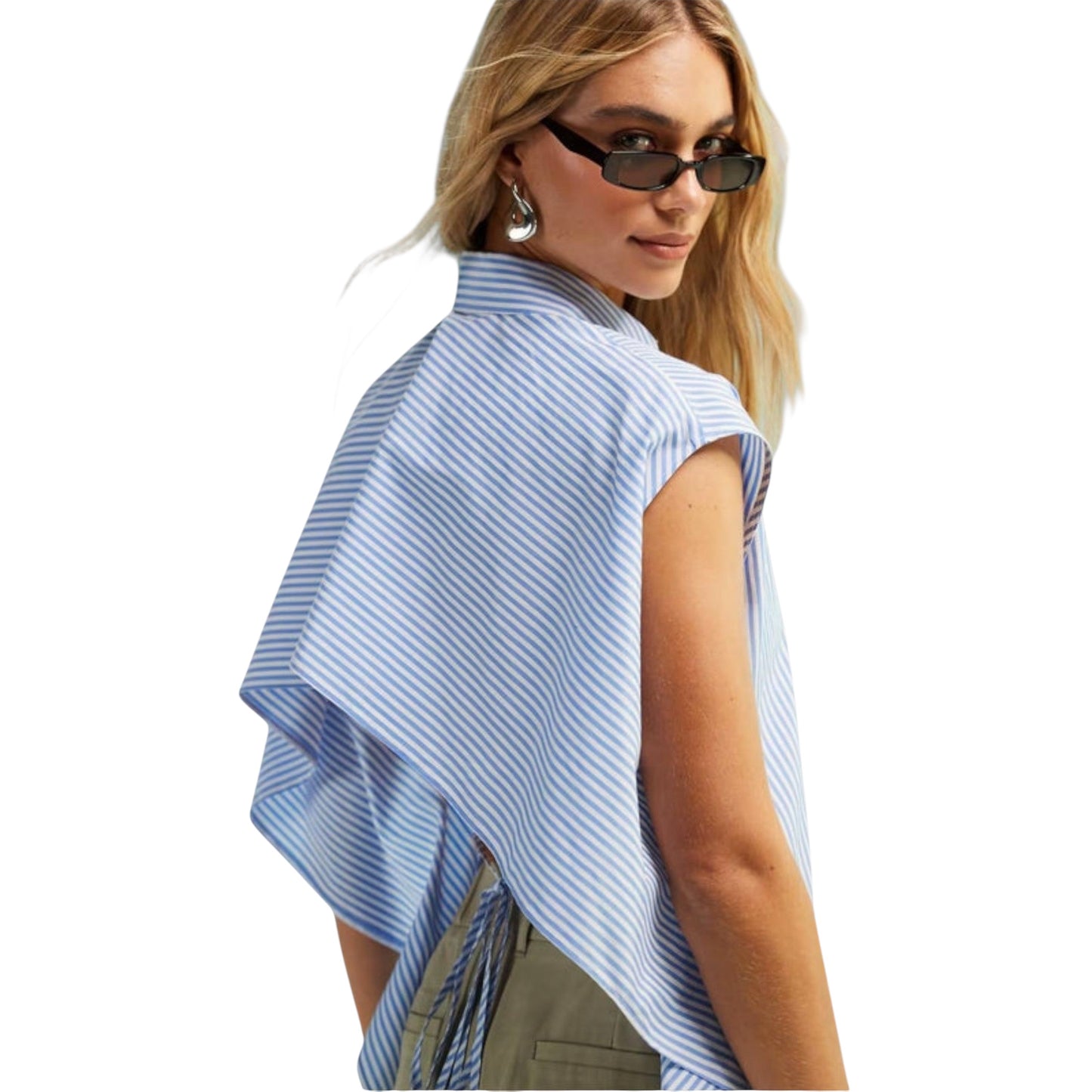 Sorella | Ärmelloses gestreiftes Top