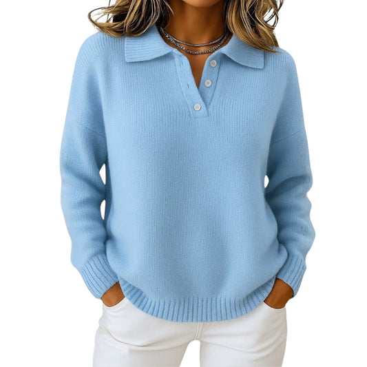Olivia | Weicher Strickpullover mit Kragen