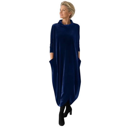 Anja | Samtiges elegantes Maxikleid