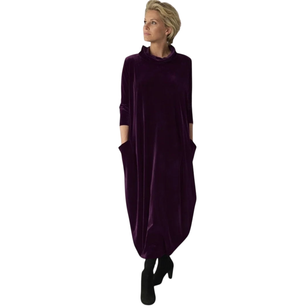 Anja | Samtiges elegantes Maxikleid