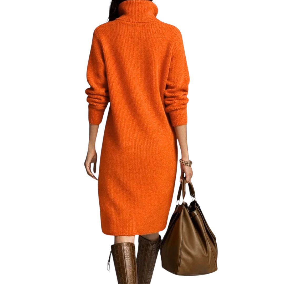 Marion | Stilvolles Strickkleid mit Knöpfen