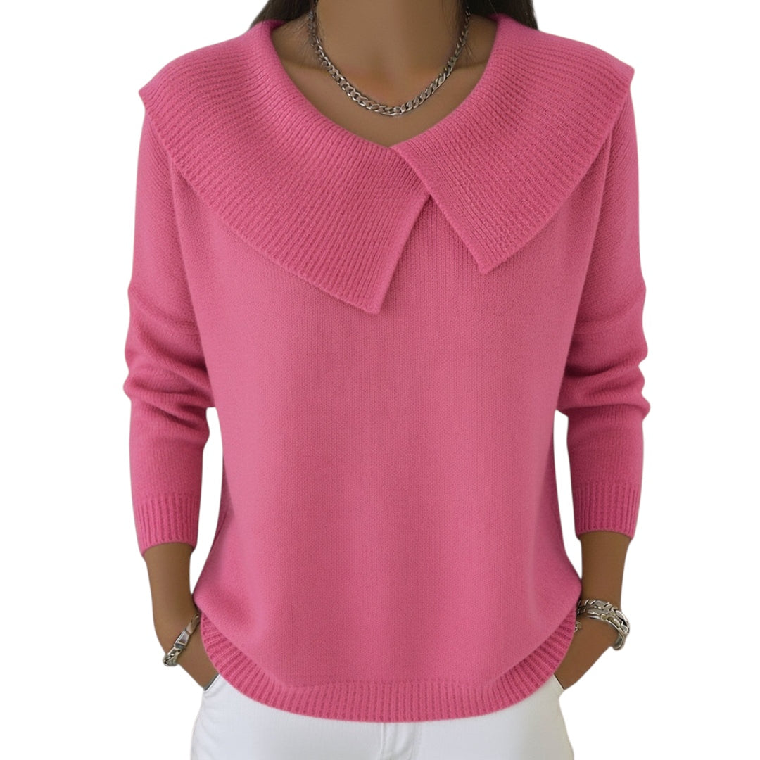 Jennifer | Strickpullover mit Kragen