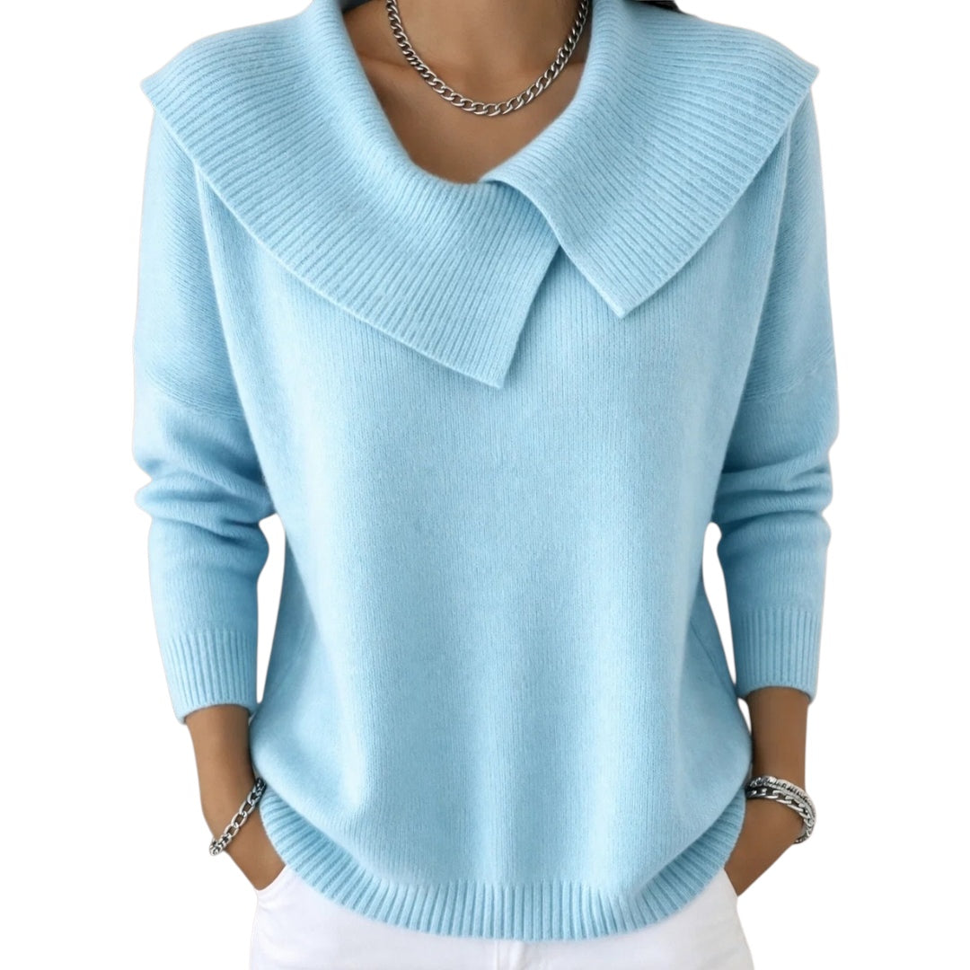 Jennifer | Strickpullover mit Kragen