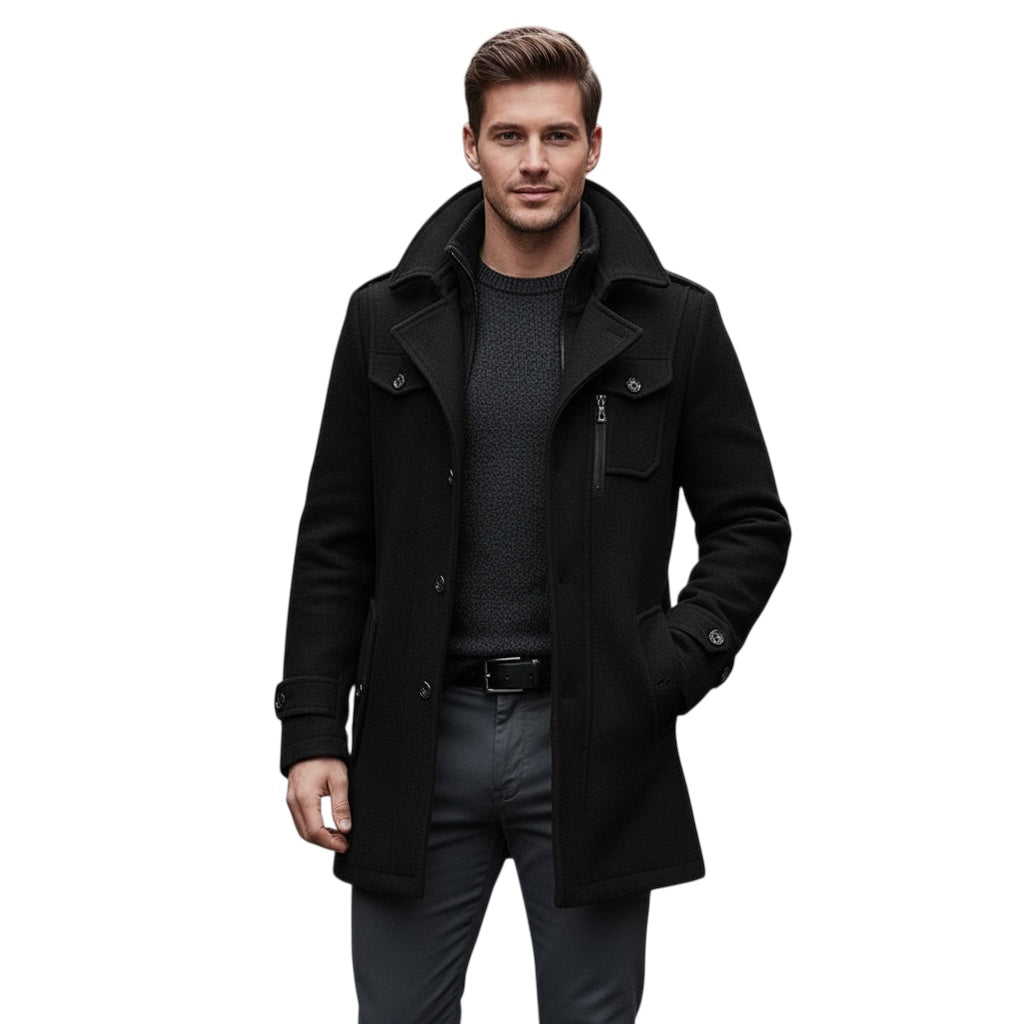 Diego | Wintermantel mit Doppelkragen