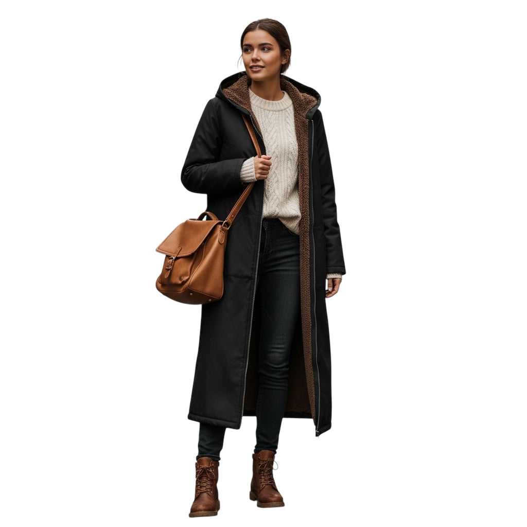 Daniela | Eleganter gefütterter Parka im Vintage-Look