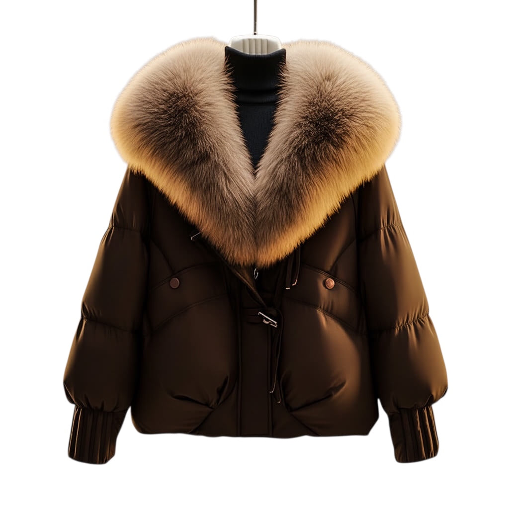 Enina | Stilvolle Jacke mit Kunstfellkragen