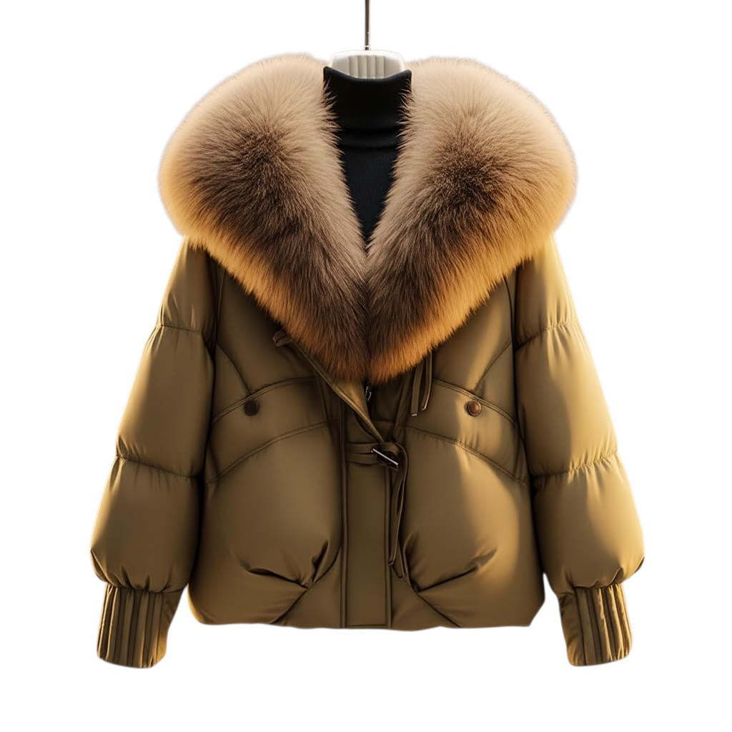 Enina | Stilvolle Jacke mit Kunstfellkragen