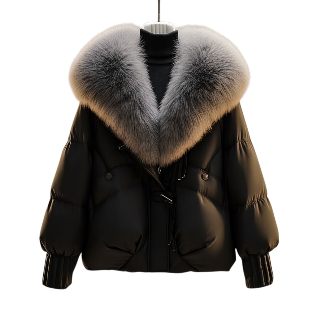 Enina | Stilvolle Jacke mit Kunstfellkragen