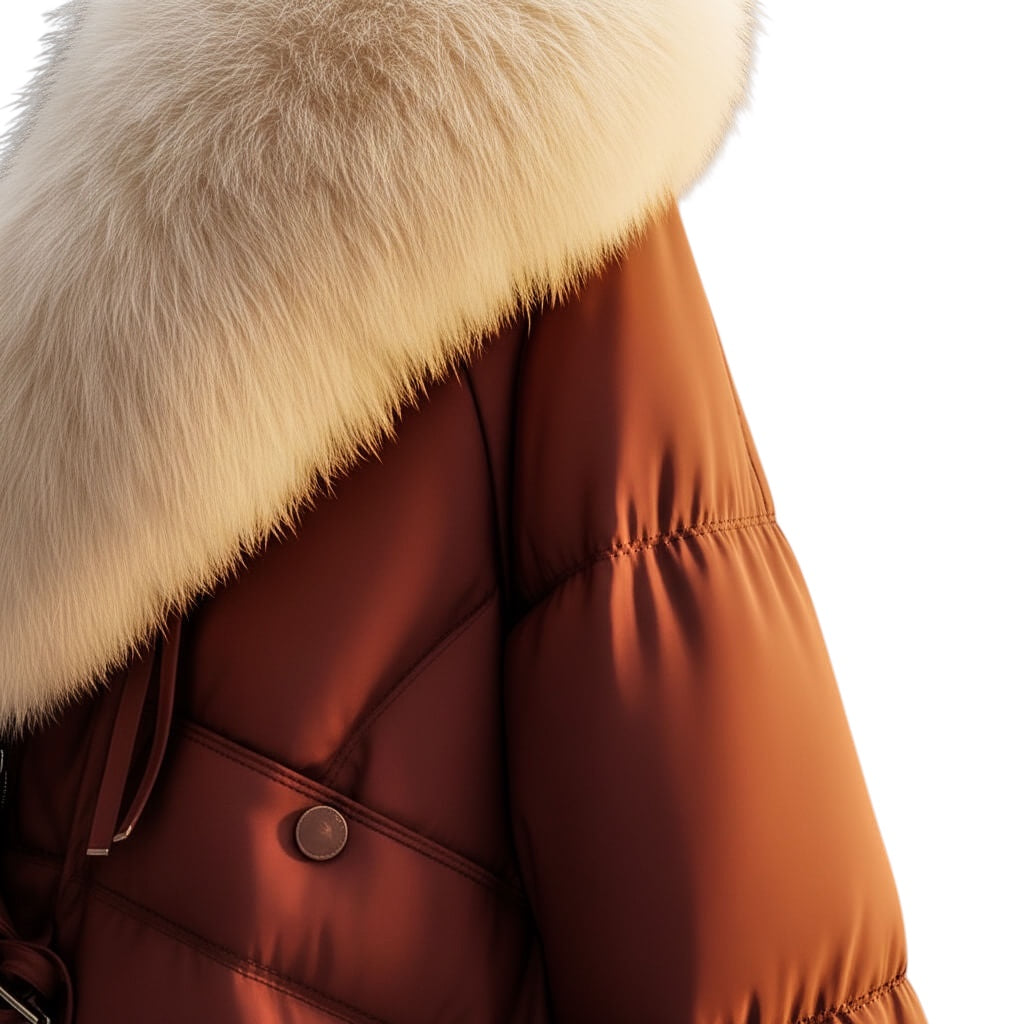 Enina | Stilvolle Jacke mit Kunstfellkragen