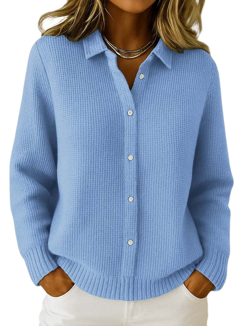 Nofar | Klassische Strickjacke mit Knopfleiste