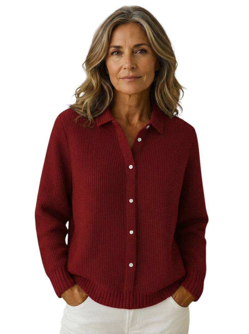 Nofar | Klassische Strickjacke mit Knopfleiste