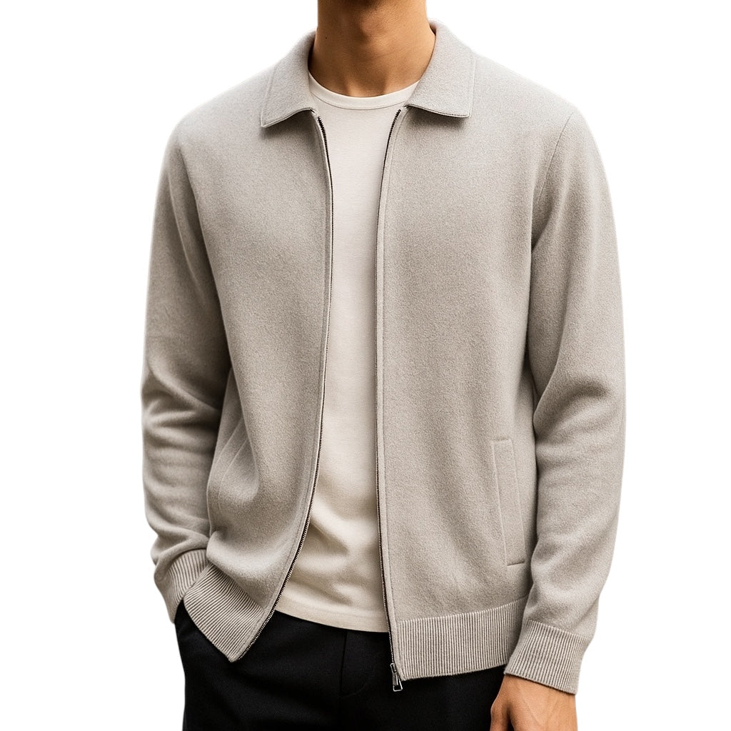 Quinton | Stilvolle Strickjacke mit Reissverschluss