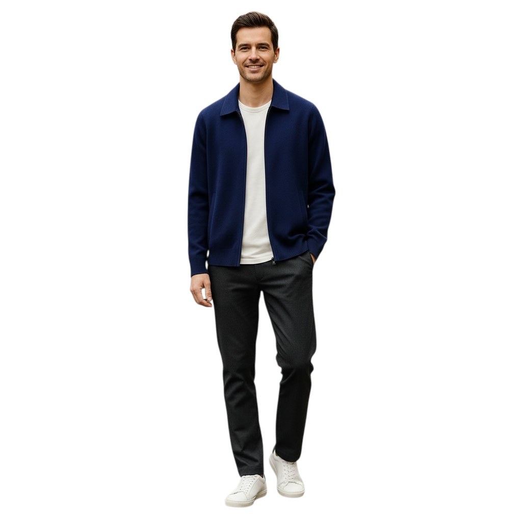 Quinton | Stilvolle Strickjacke mit Reissverschluss