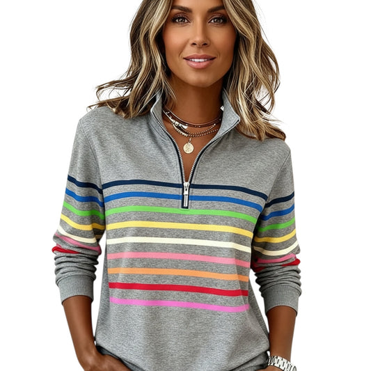 Uschi | Klassischer Pullover mit Reissverschluss