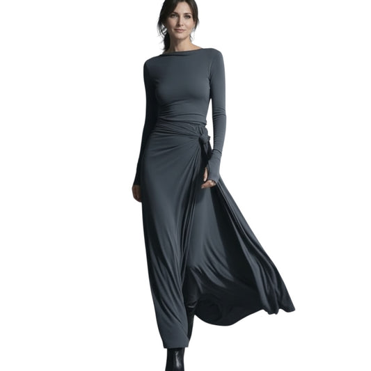 Joeena | Maxikleid mit seitlichem Knoten