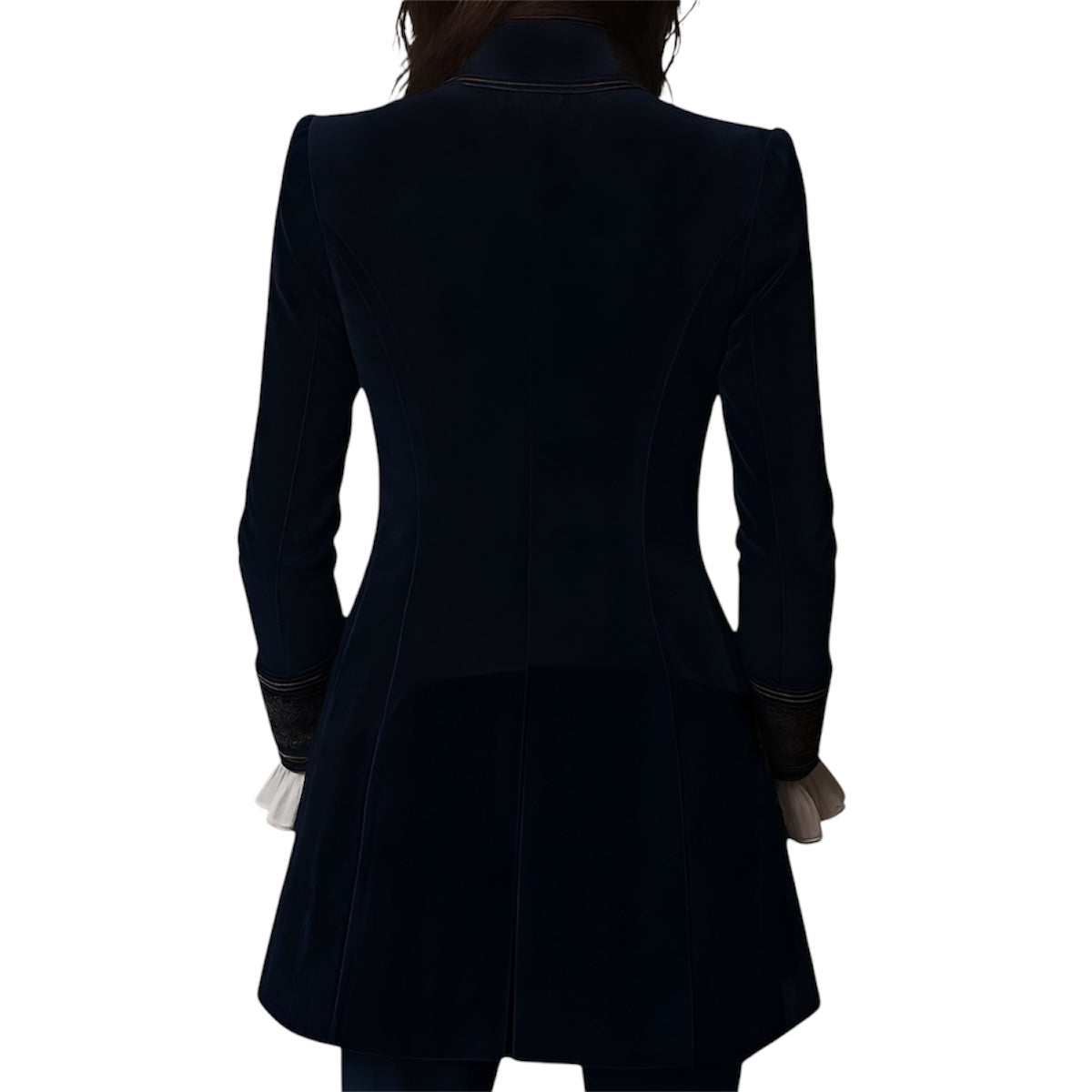 Naeva | Elegante Samtjacke mit langen Ärmeln