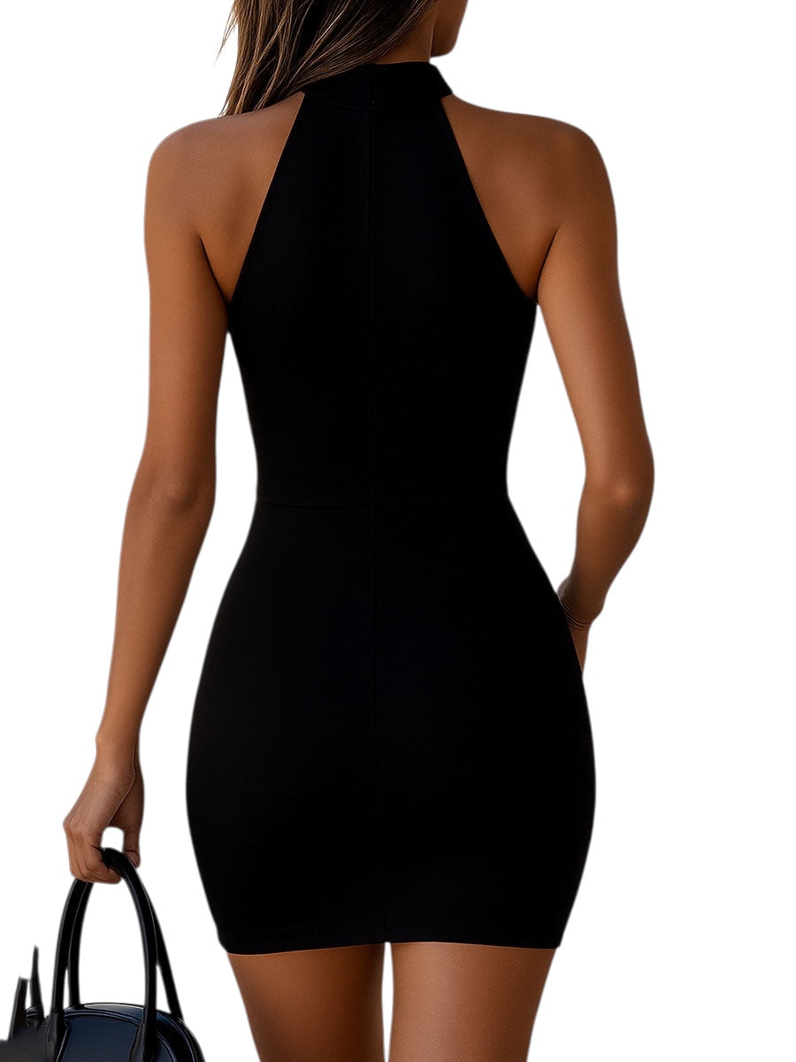 Nireya | Elegantes Kleid mit Schlüssellochausschnitt