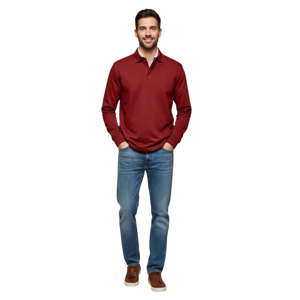 Elhanan | Stilvolles Poloshirt mit Langen Ärmeln