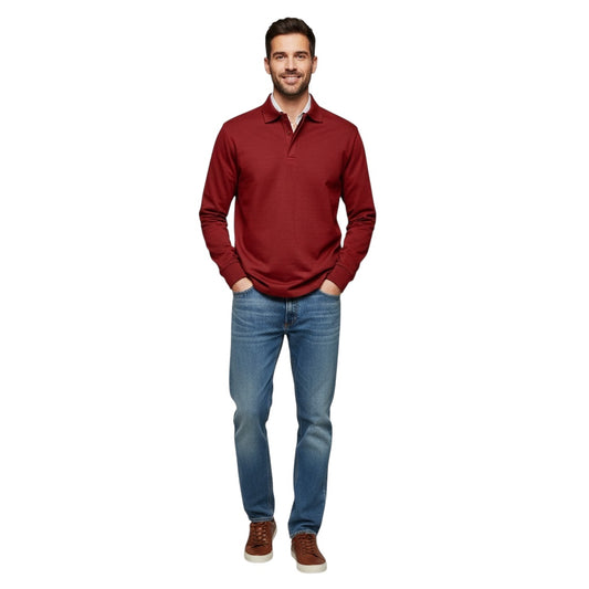 Elhanan | Stilvolles Poloshirt mit Langen Ärmeln