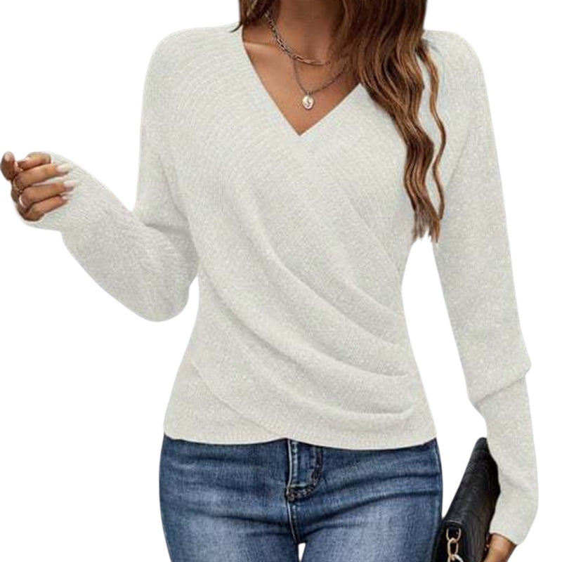 Sandra | Elegantes Stricktop mit V-Ausschnitt