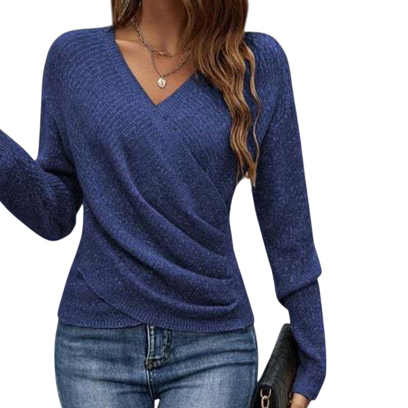 Sandra | Elegantes Stricktop mit V-Ausschnitt