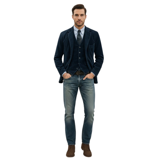 Steffen | 2-teiliges Set: Blazer und Weste