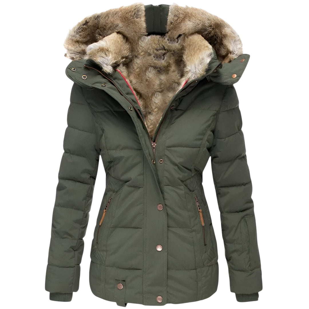 Annamarie | Stilvolle Winterjacke mit Kunstfell