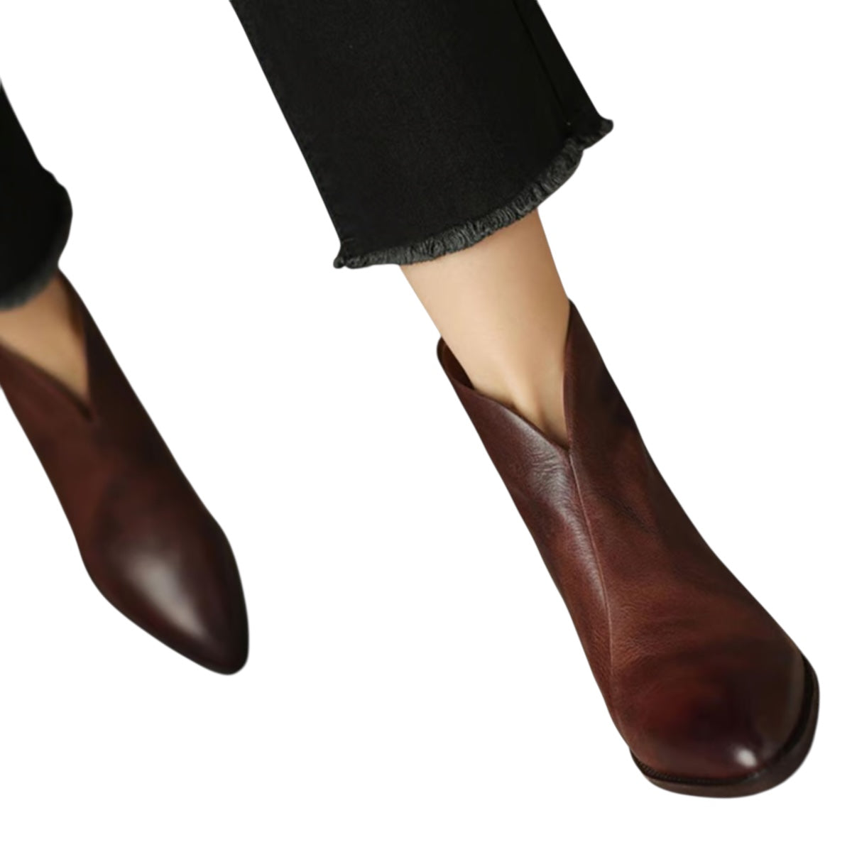 Theresa | Luxuriöse Stiefeletten mit niedrigem Absatz