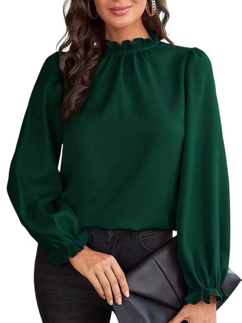 Aylin | Bluse mit Rüschenkragen