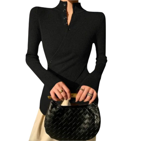 Michiko | Eleganter Slim Fit Strickpullover