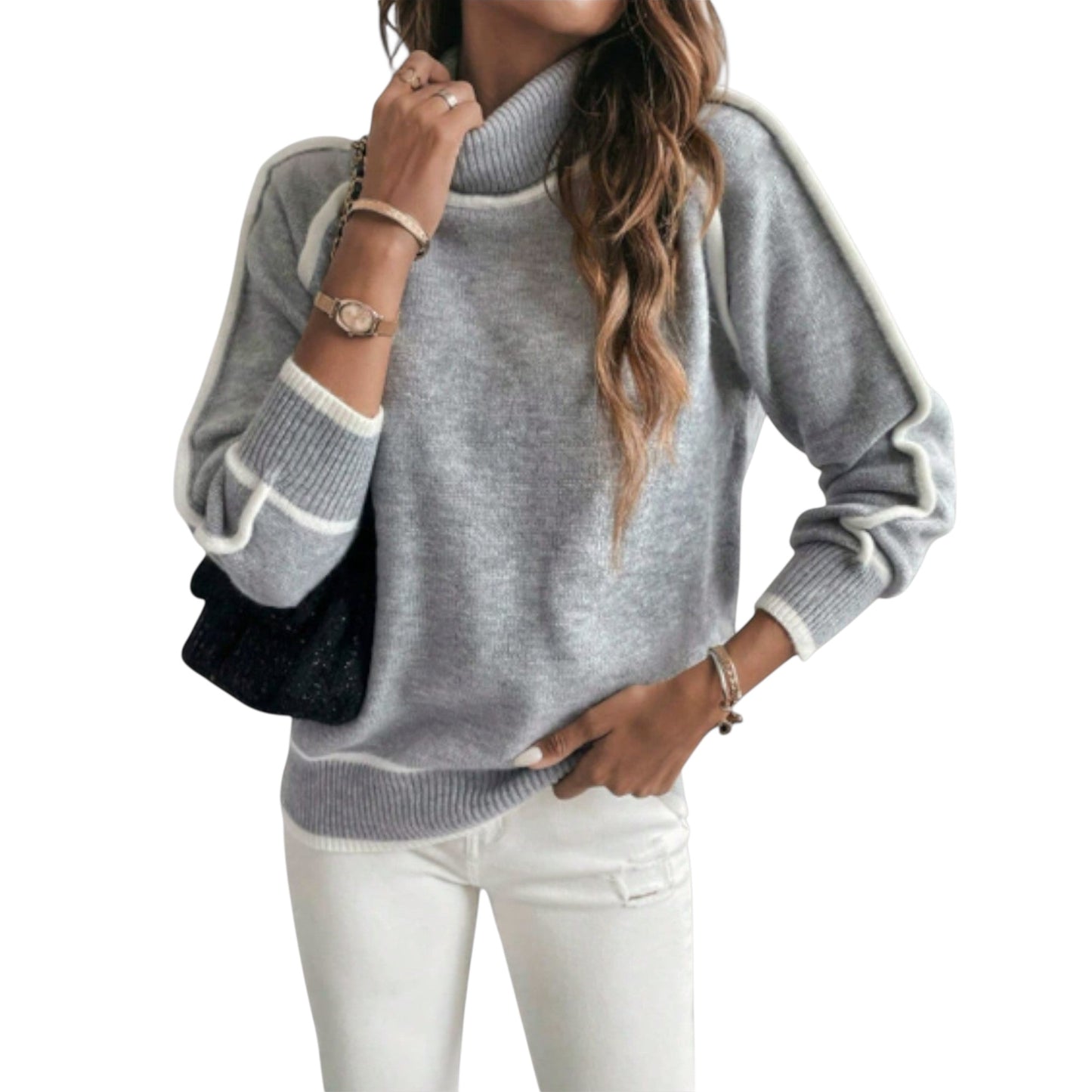 Rosalie | Lässiger Rollkragenpullover