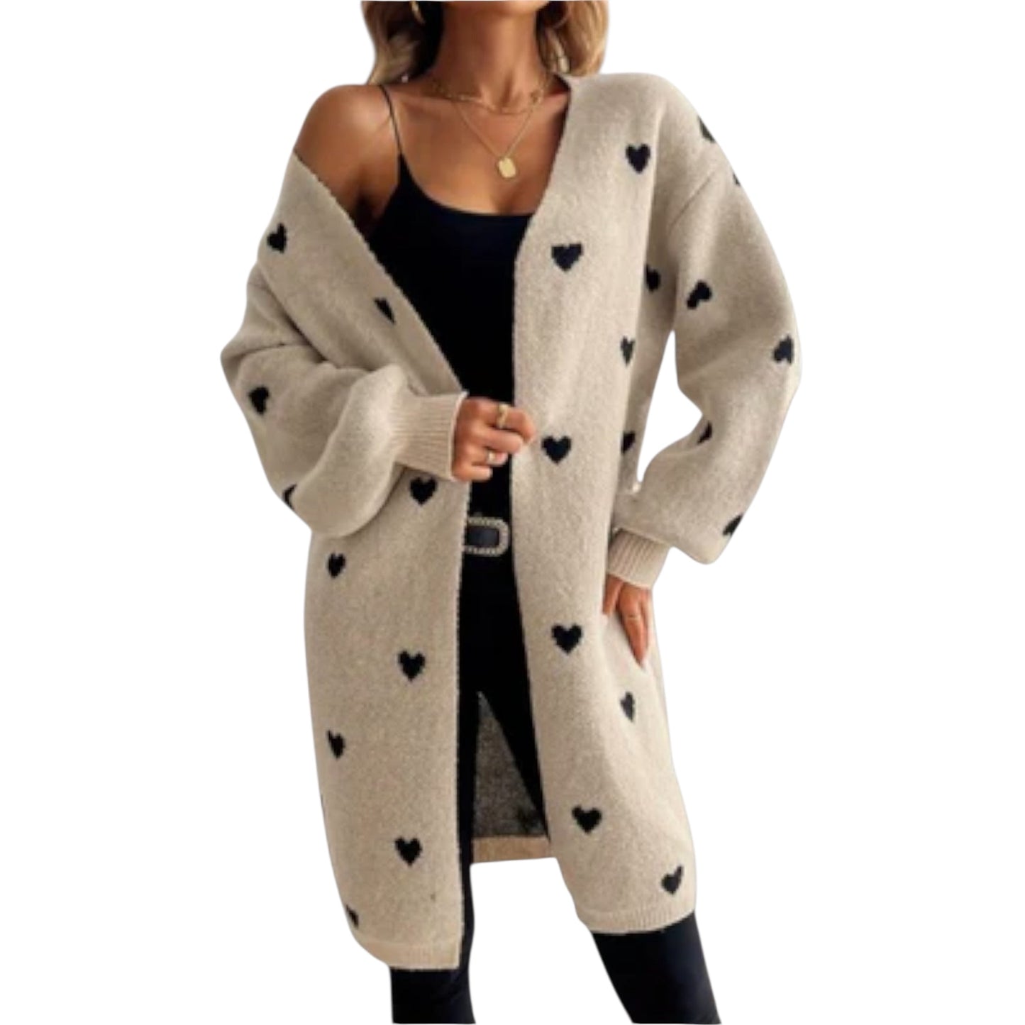 Inara | Cardigan mit Herzmuster