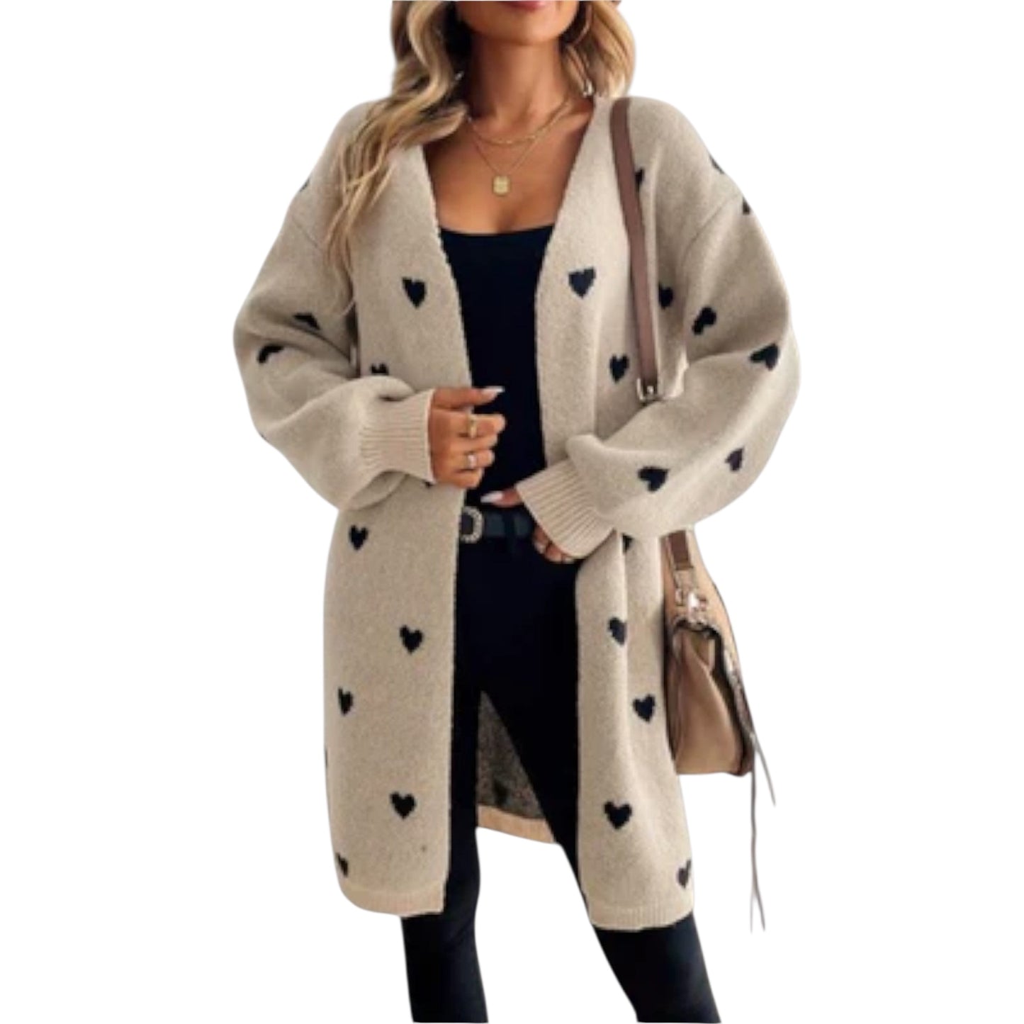 Inara | Cardigan mit Herzmuster