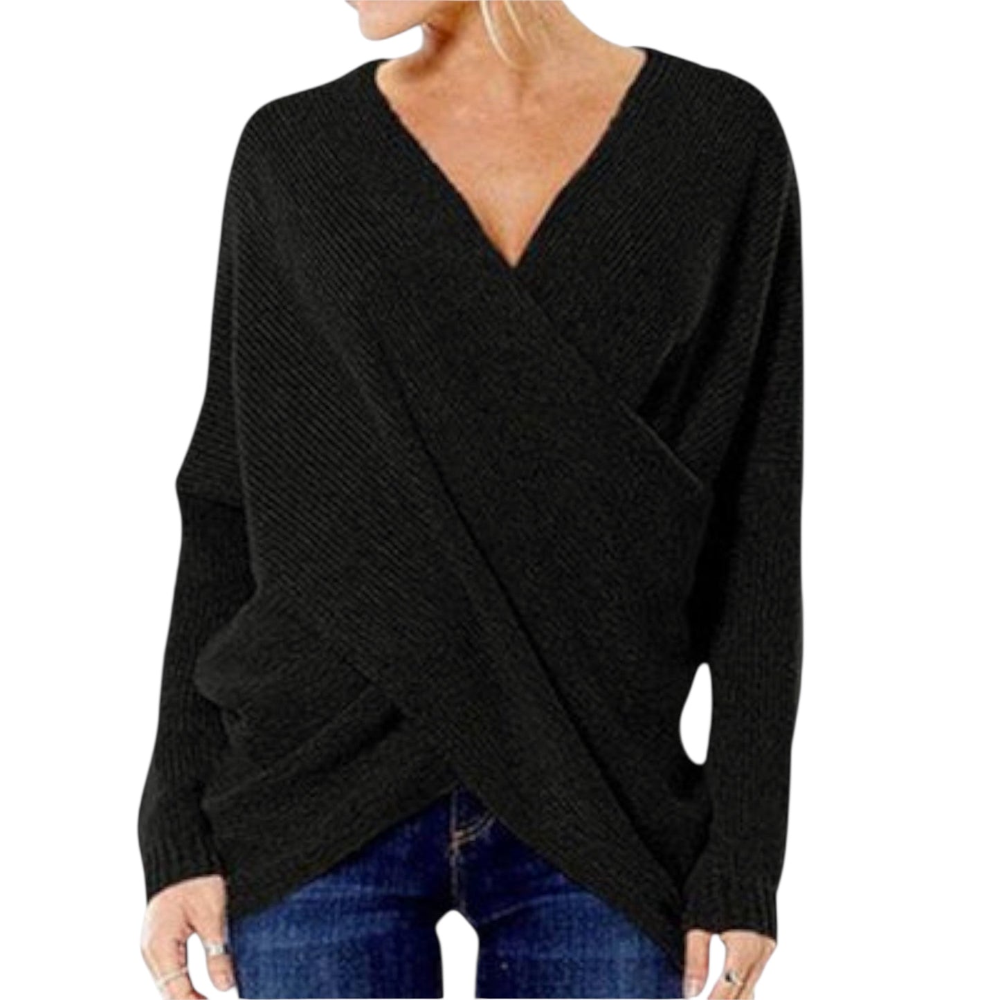 Heidi | Gekreuzter Pullover