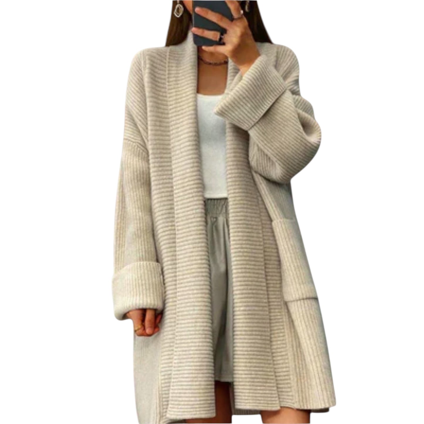 Euphemia | Langer Strickcardigan