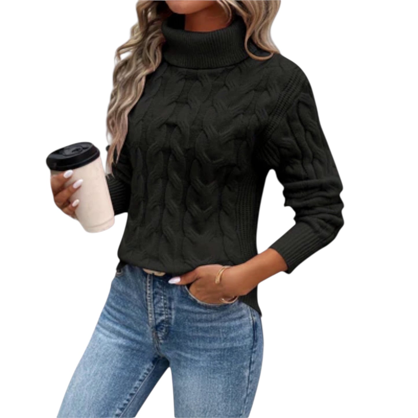 Anisa | Eleganter Rollkragenpullover aus Strick