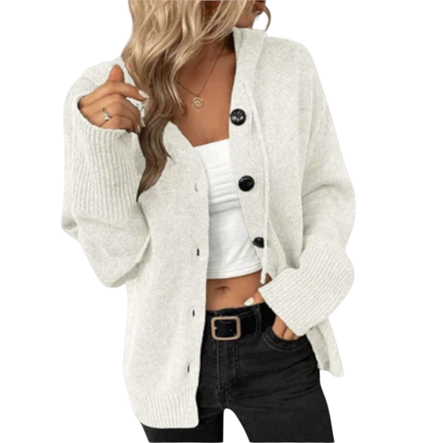 Brittan | Strickcardigan mit Knöpfe