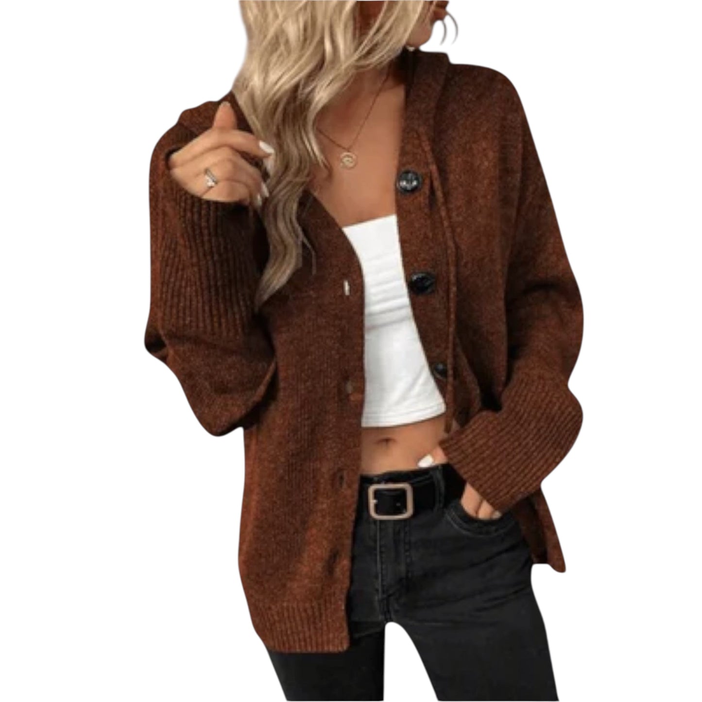 Brittan | Strickcardigan mit Knöpfe