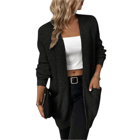 Ilayda | Lässiger Strick-Cardigan mit Taschen