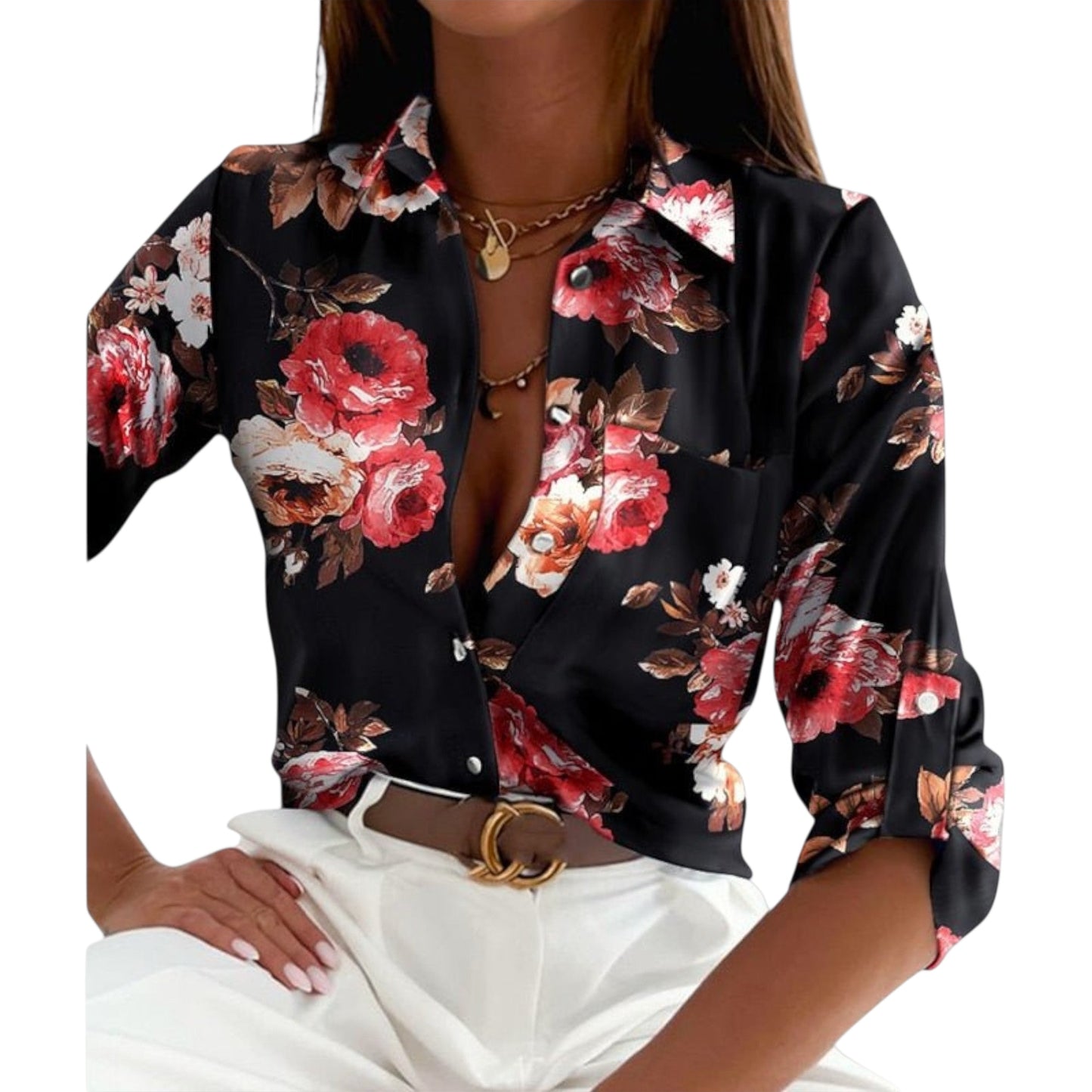 Eloria | Bluse mit klassischem Kragen